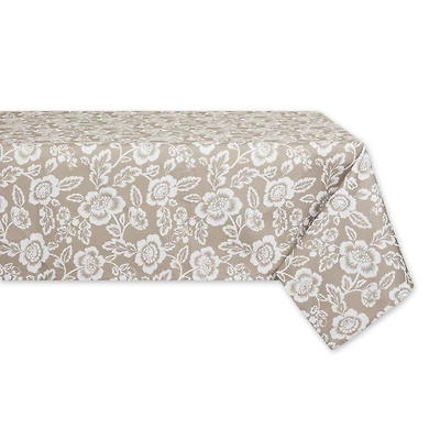 Stone  Floral Print Outdoor Tablecloth, 60" x 84"
