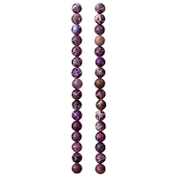 Purple Crackled Jasper Round Beads, 8mm by Bead Landing™