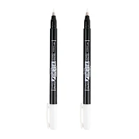 Tombow Fudenosuke White Calligraphy Brush Pens, 2ct.