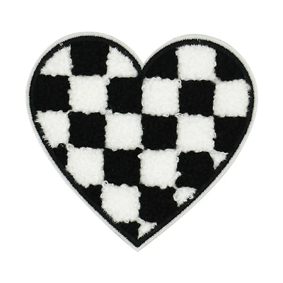 Checker Heart Iron On & Adhesive Patch by Make Market®