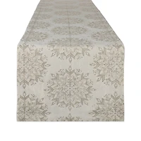 DII® 72'' Winter Sparkle Jacquard Table Runner