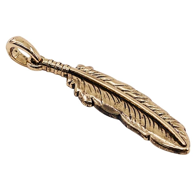 Gold Feather Pendant by Bead Landing™
