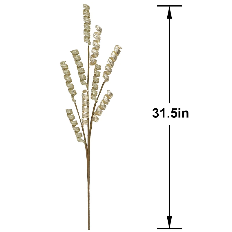 31.5" Champagne Glittered Swirl Stem by Ashland®