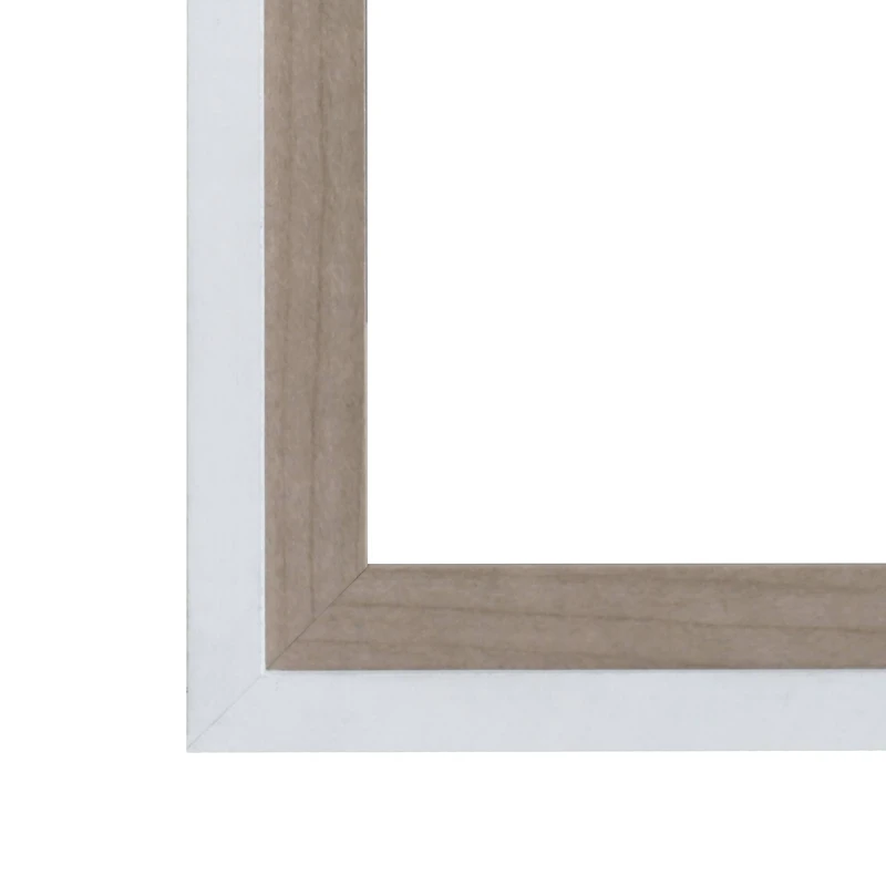 Basics™ 4" x 6" White & Natural Two-Tone Frame by Studio Décor®