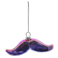 4" Pride Mustache Glass Ornament by Ashland®