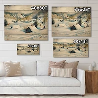 Designart - Mountain Village In Winter