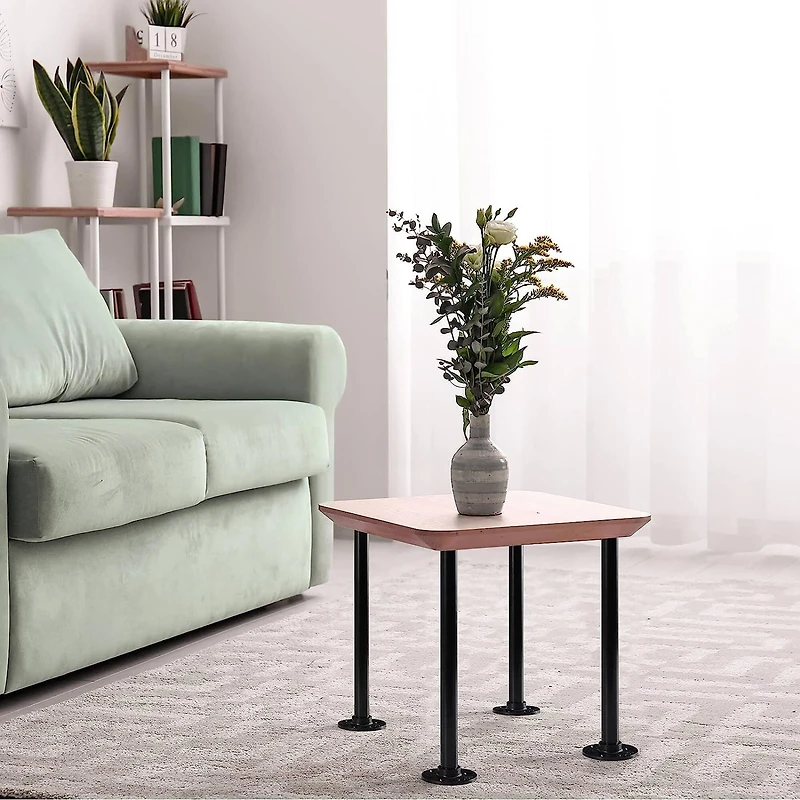 NEX™ Industrial Pipe Metal Table Legs with Casters