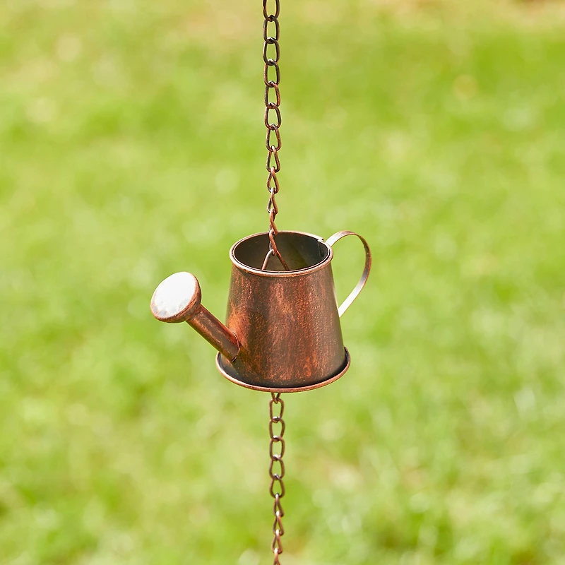 Glitzhome® 8.5ft. Copper Watering Pot Rain Chain