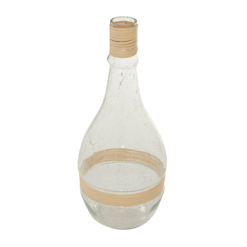 The Novogratz 20" Clear Glass Coastal Vase