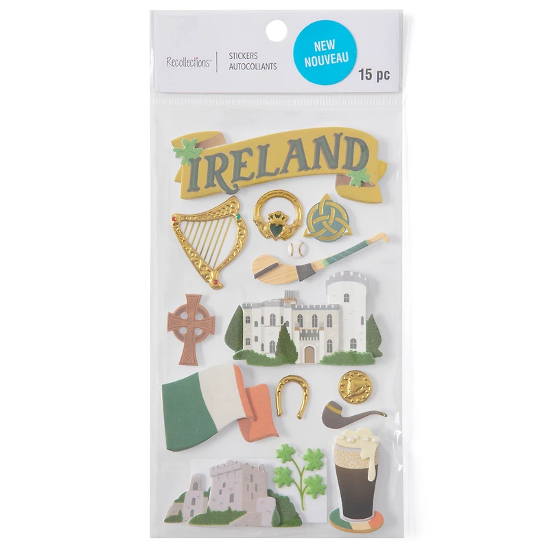 Ireland Dimensional Stickers by Recollections™