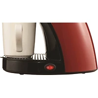 Brentwood Red Single-Serve Coffee Maker with Porcelain Mug