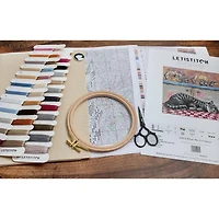 LetiStitch When the Cat Sleeps Counted Cross Stitch Kit