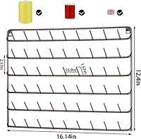 NEX™ Brown 54-Spool Wall-Mounted Sewing Thread Rack, 4ct.