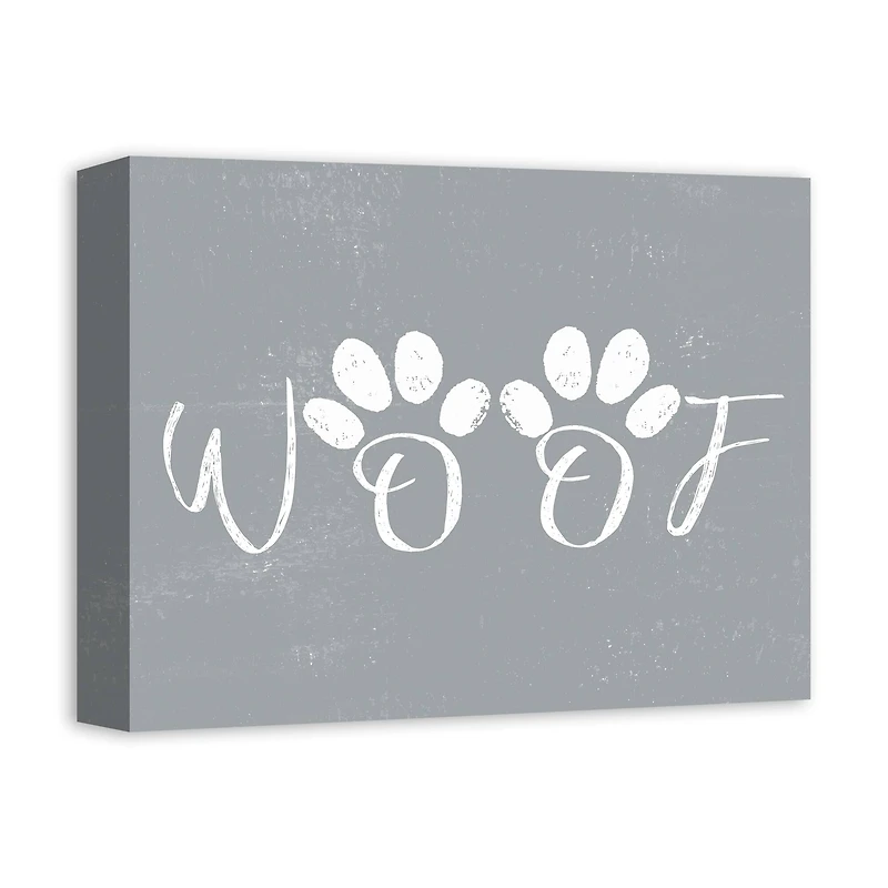 Woof Canvas Wall Art
