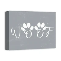 Woof Canvas Wall Art