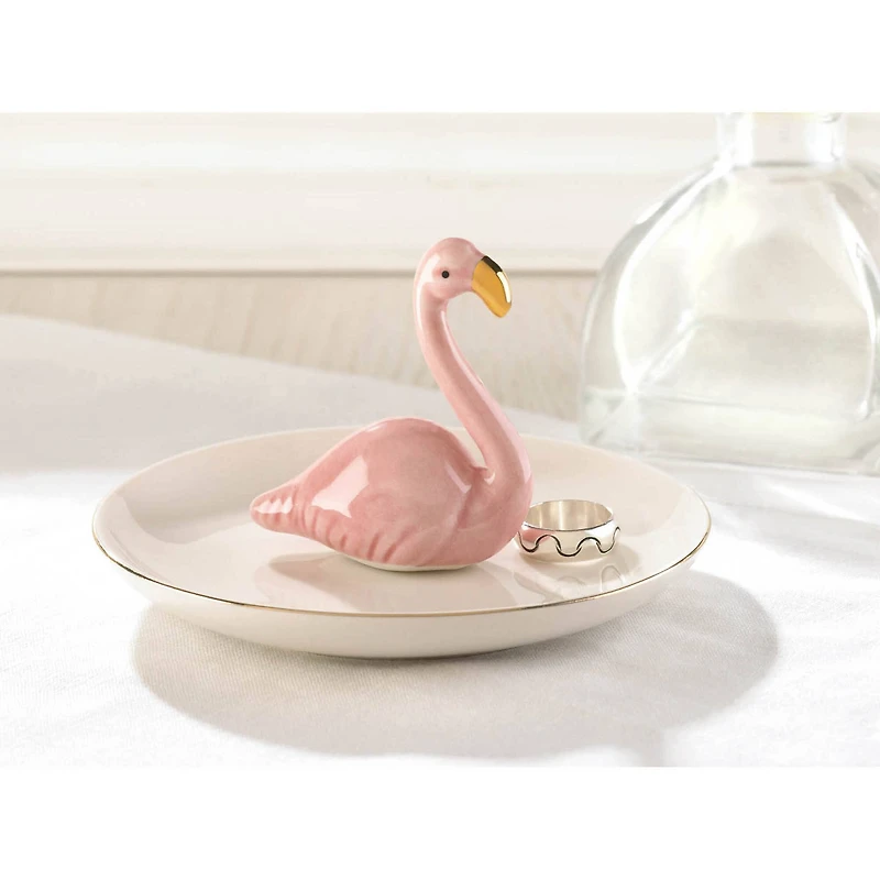 5" Flamingo Ring Dish
