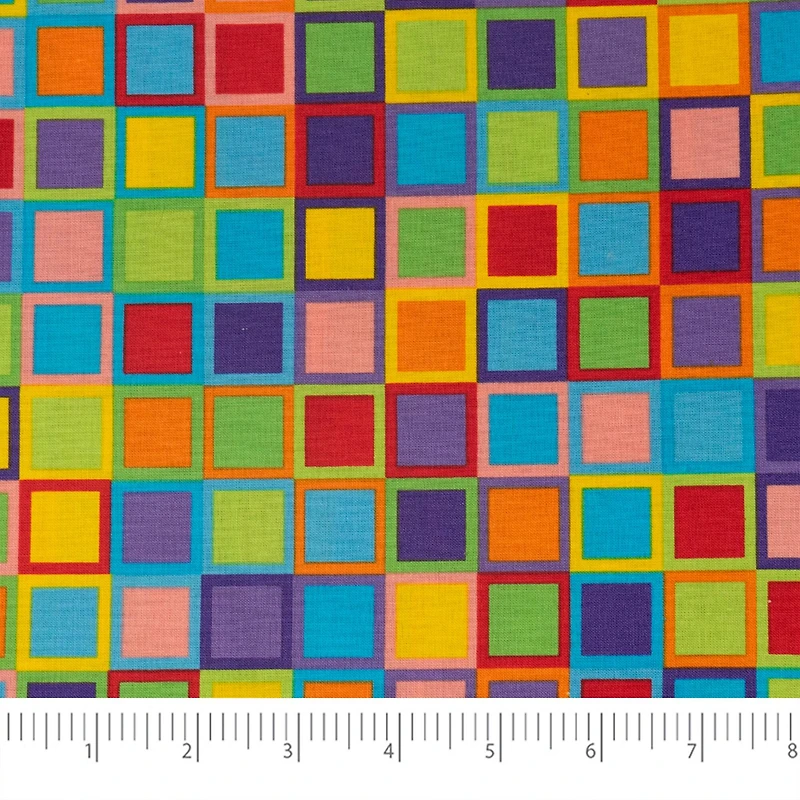 SINGER Rainbow Blocks Cotton Fabric