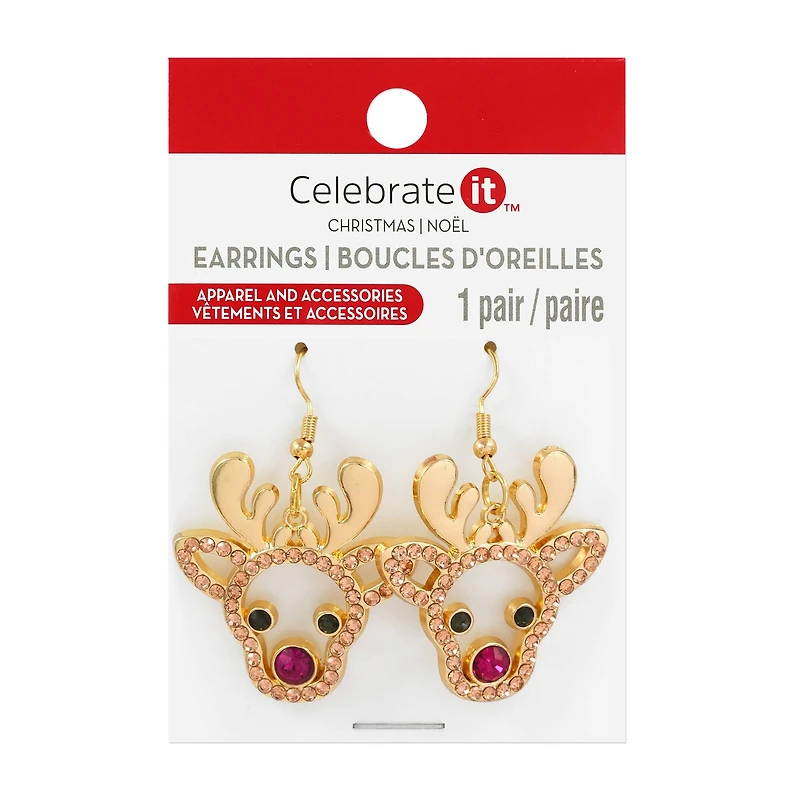 Reindeer Earrings by Celebrate It™