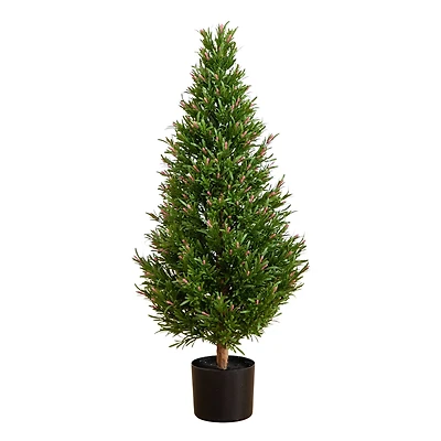 3ft. Potted UV Resistant Rosemary Cone Topiary Tree