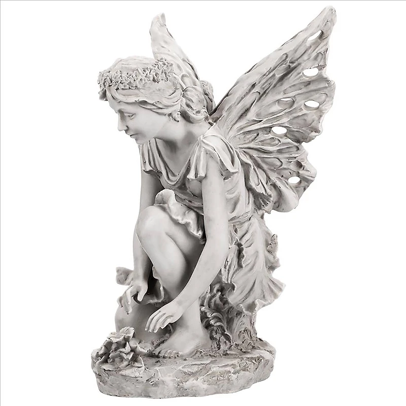 Design Toscano 17" Fiona the Flower Fairy Sculpture