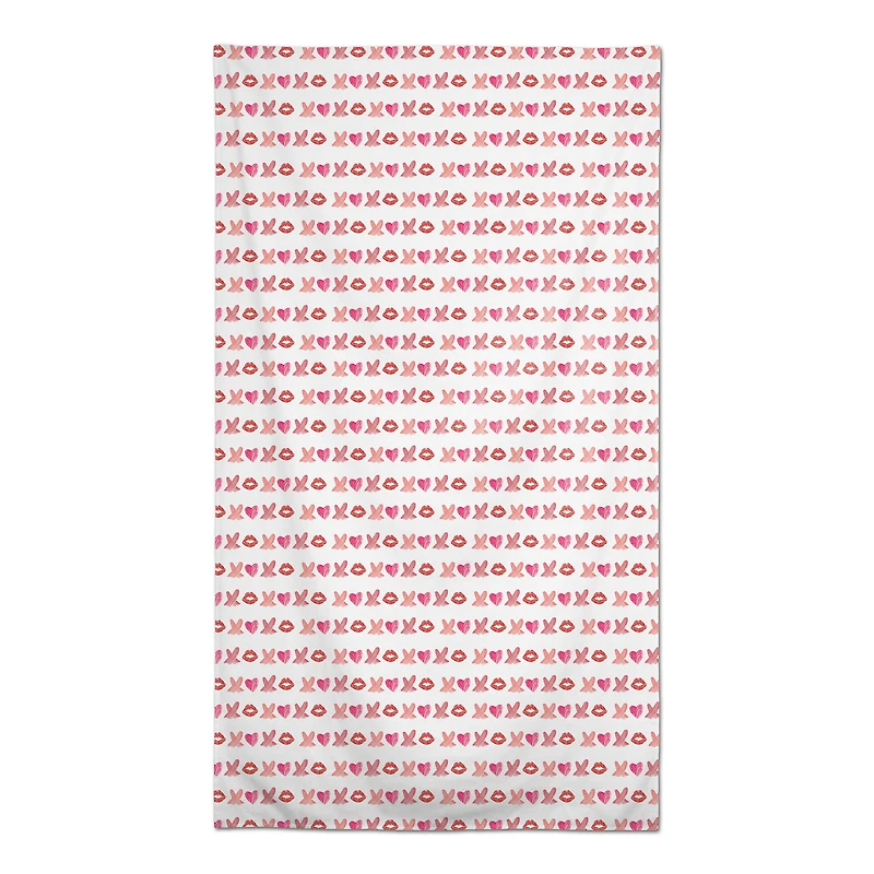 Lipstick XO Pattern 58" x 102" Tablecloth
