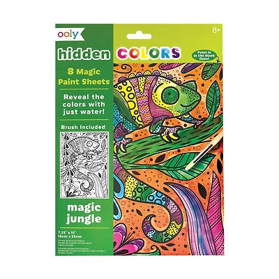 OOLY Hidden Colors Magic Jungle Magic Paint Sheets