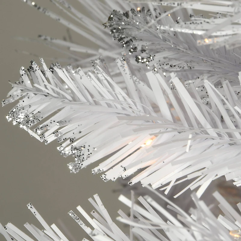 6ft. Pre-Lit Winchester White Pine Artificial Christmas Tree, Clear Lights