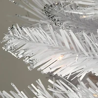 6ft. Pre-Lit Winchester White Pine Artificial Christmas Tree, Clear Lights