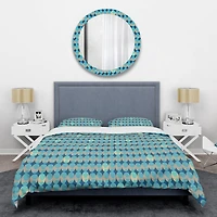 Designart 'Retro Abstract Design XV' Mid-Century Duvet Cover Set