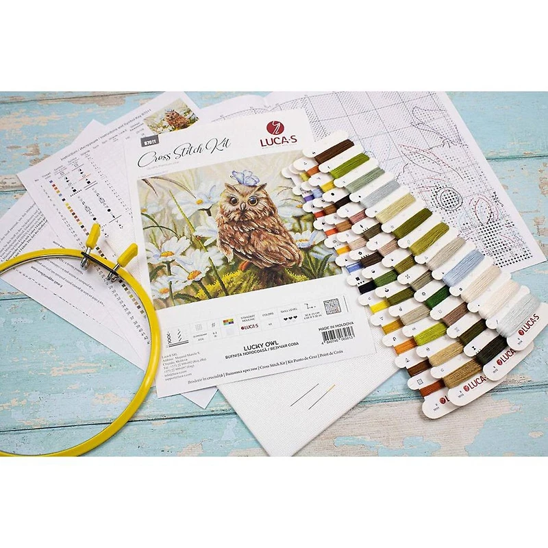Luca-s Lucky Owl Counted Cross Stitch Kit