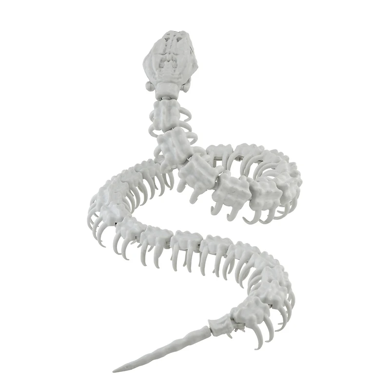 4.7ft. Sound Activated Snake Skeleton with Red Light-Up Eyes by Ashland®
