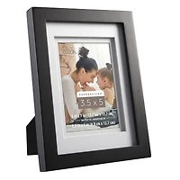 Expressions™ 3.5" x 5" Black Frame with Double Mat by Studio Décor®