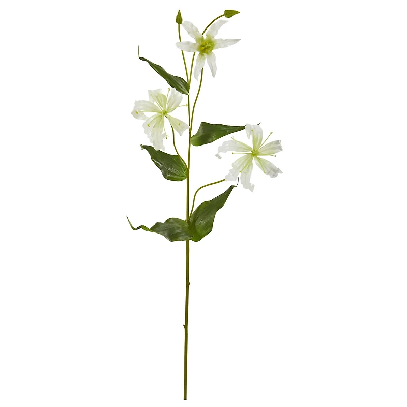 Gloria Lily Artificial Flower Stem, 4ct.