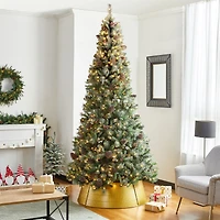 Glitzhome® 40.5" Christmas Gold Hammered Metal Tree Collar