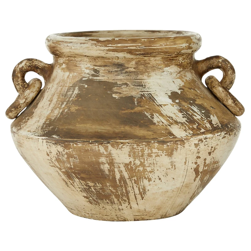 Beige Ceramic Farmhouse Vase