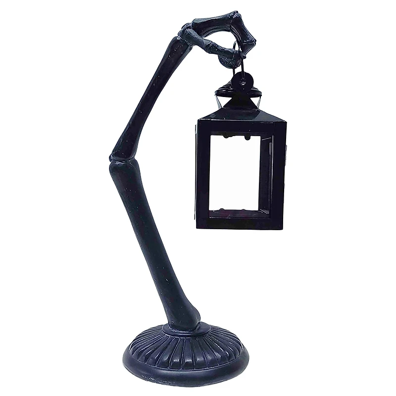 13" Black Arm with Lantern Tealight Candle Holder by Ashland®