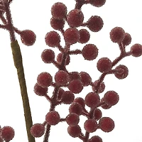 28" Red Iced Berry Stem by Ashland®