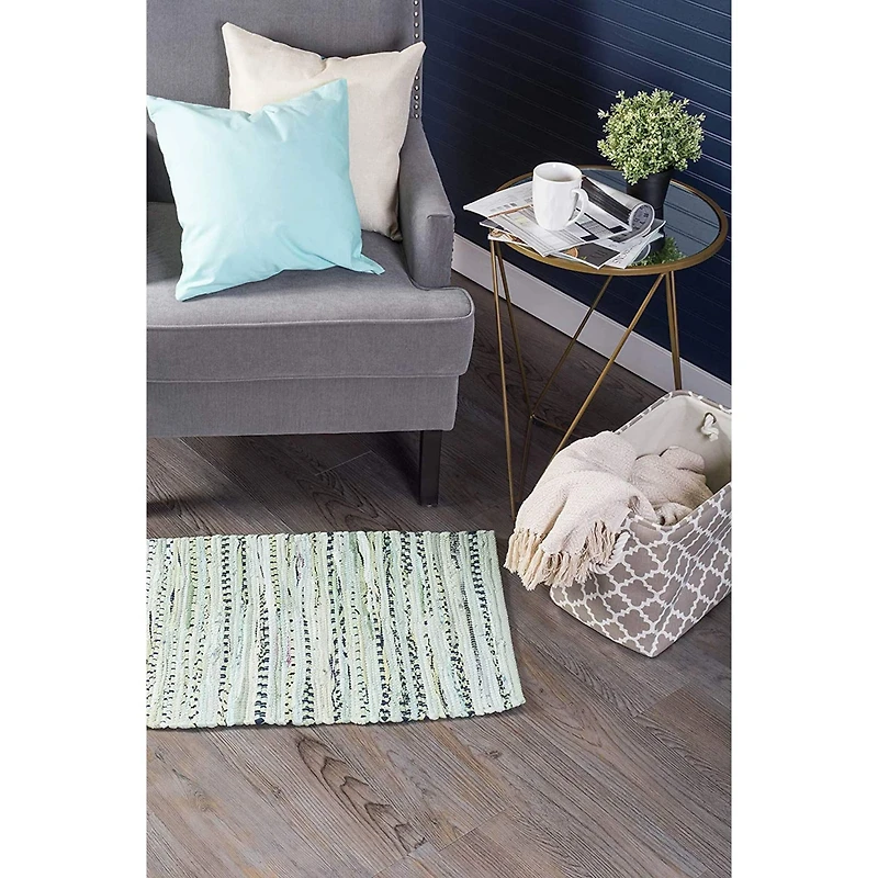 DII® Multi Mint Rag Rug, 20" x 31.5"