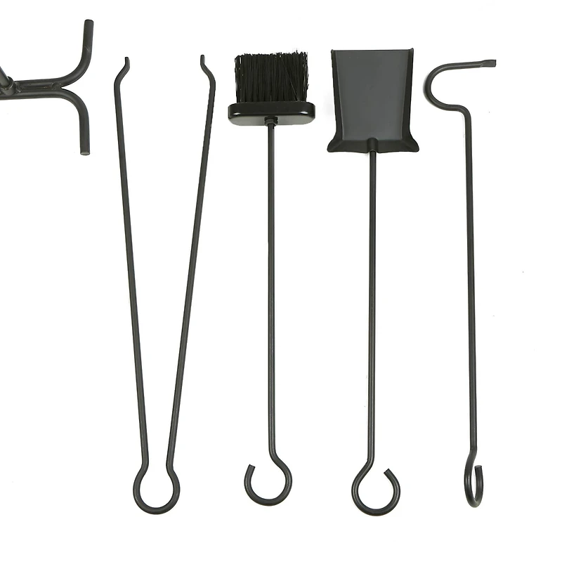 Mind Reader 4 Piece Fireplace Tool Set