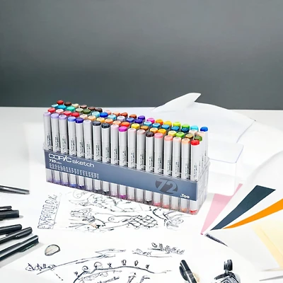 Copic Sketch 72 Color Marker Set
