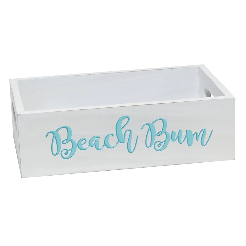 Elegant Designs White Wash Coastal Towel Holder