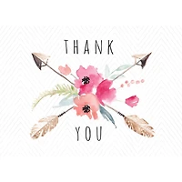 JAM Paper Blank Free Spirit Thank You Cards Set, 36ct.