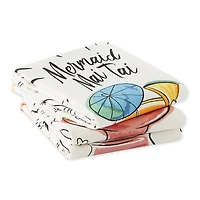 Tropical Sips Recipe Embellished Dishtowel (Set of 3)