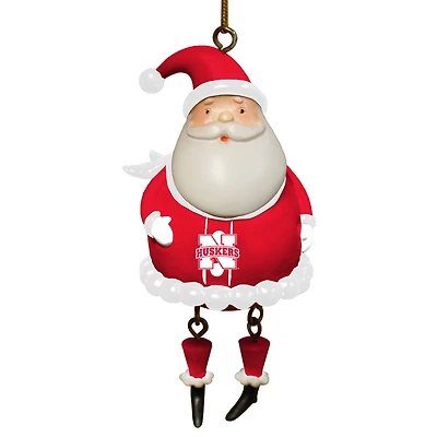 The Memory Company NCAA Dangle Legs Santa Ornament