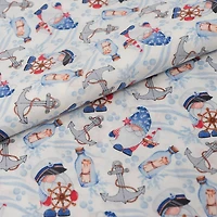 SINGER Nautical Gnomes Cotton Fabric