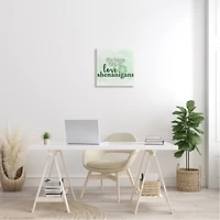 Stupell Industries Love & Shenanigans Family Shamrock Phrase Canvas Wall Art