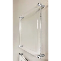 Wexel Art 12" x 12'' Acrylic Floating Frame for Album Covers with Silver Hardware