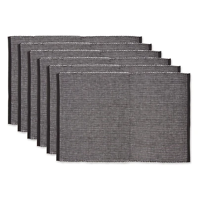 DII® 2-Tone Ribbed Placemats