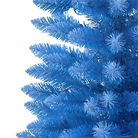4ft. Pre-Lit Blue Artificial Tree in Burlap Sac, Clear Lights