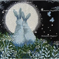Charivna Mit Cross Stitch Kit Moon Hares